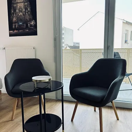 شقة Bleuets Cosy Neuf Terrasse Proche Centre